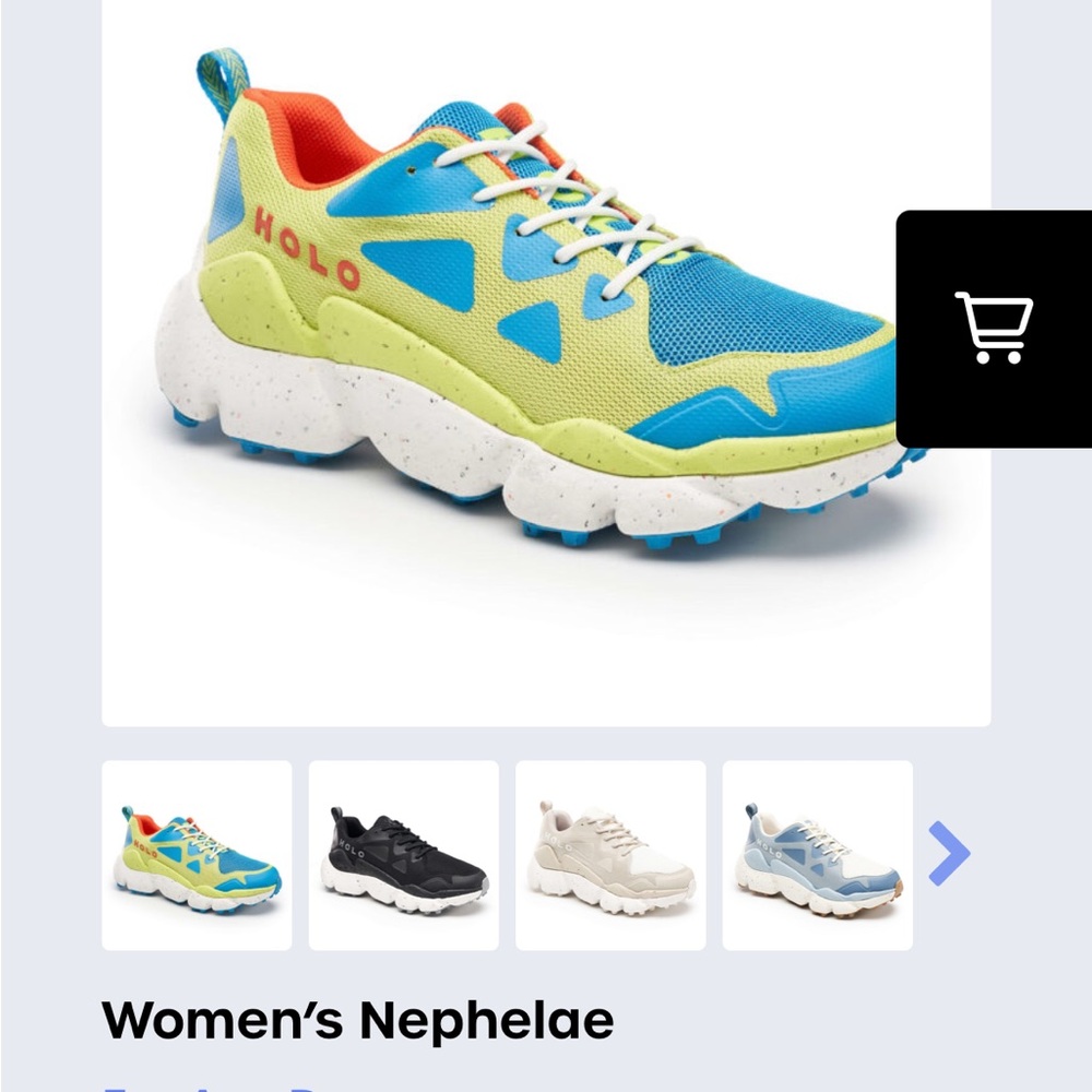 Holo Blue and Yellow Sneakers - Picture 9 of 10